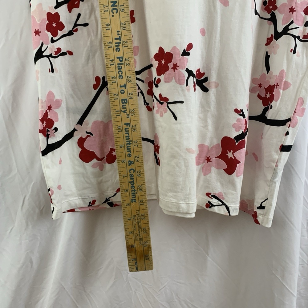 Streetwear Tokyo Sleeveless Hoodie XL Cherry Blossom Graphic Tank Top - Picture 6 of 10